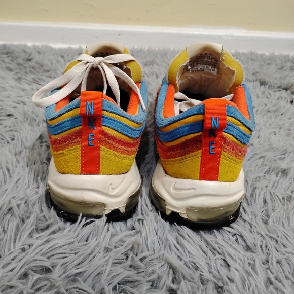 Nike Air Max 97 SE Running Club Men Size 10.5 Pollen Orange Sneakers DH1085-700 - Picture 8 of 13